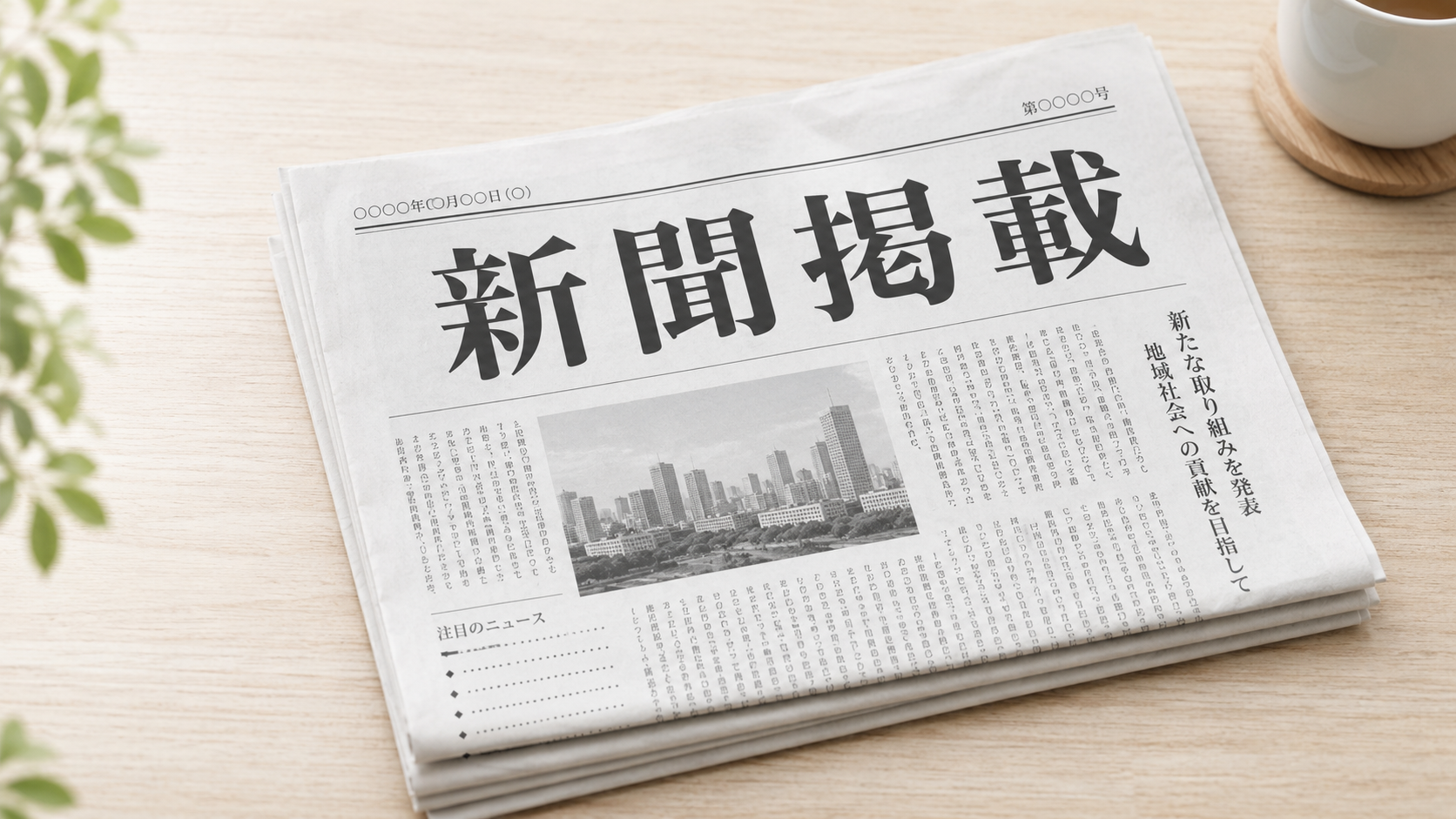 【福島民友新聞】12月15日(金)朝刊 記事掲載のお知らせ